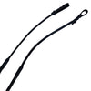 Ends of reins on PS of Sweden 'Passage' Lacquered Double Bridle in Black