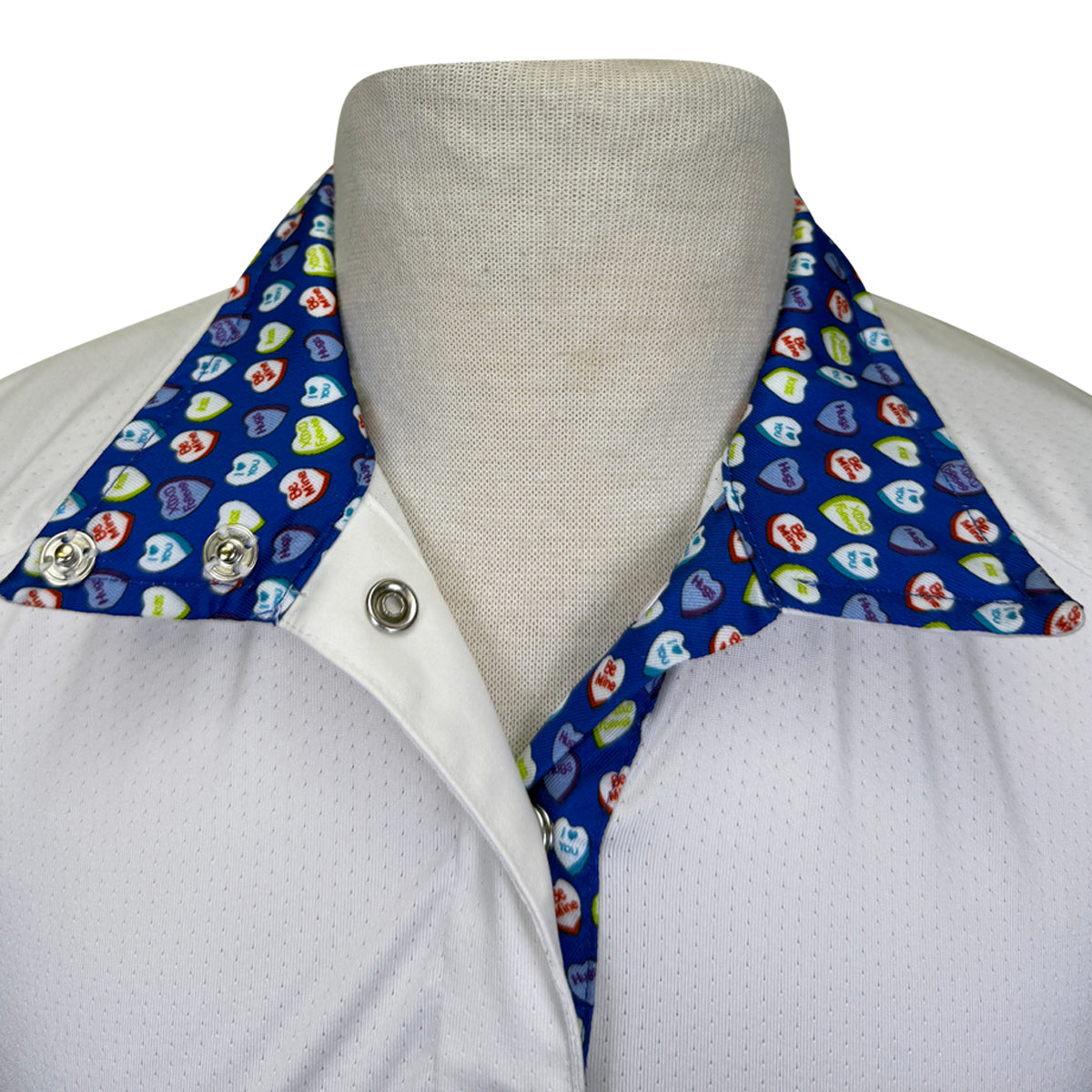 Essex Classic Talent Yarn Show Shirt in White/Be Mine