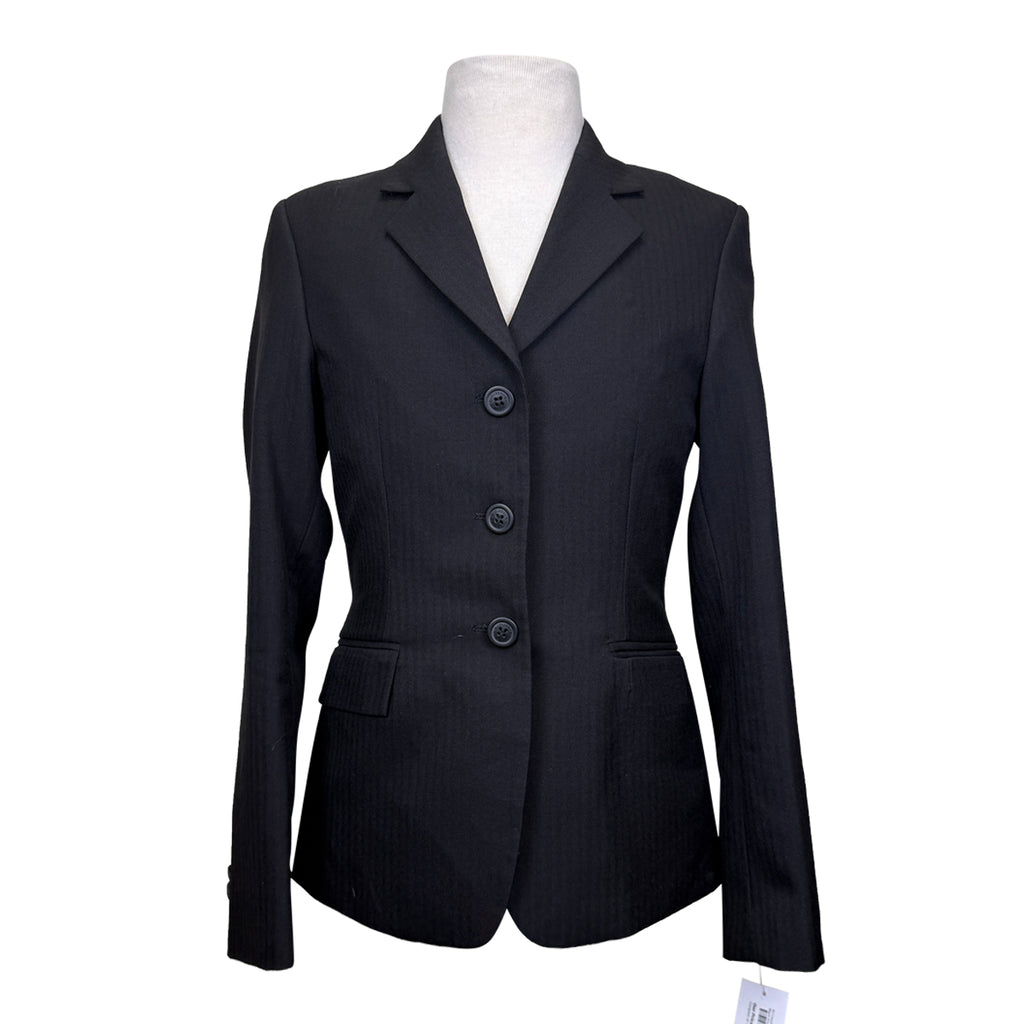 RJ Classics Washable Show Jacket in Black Pinstripe