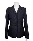RJ Classics Washable Show Jacket in Black Pinstripe