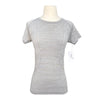 FitEq Short Sleeve Seamless Schooling Top in Heather Grey