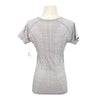 FitEq Short Sleeve Seamless Schooling Top in Heather Grey