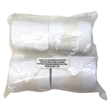 Fleece Polo Wraps Set in White