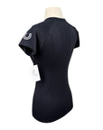 FitEq Short Sleeve Seamless Schooling Top in Black