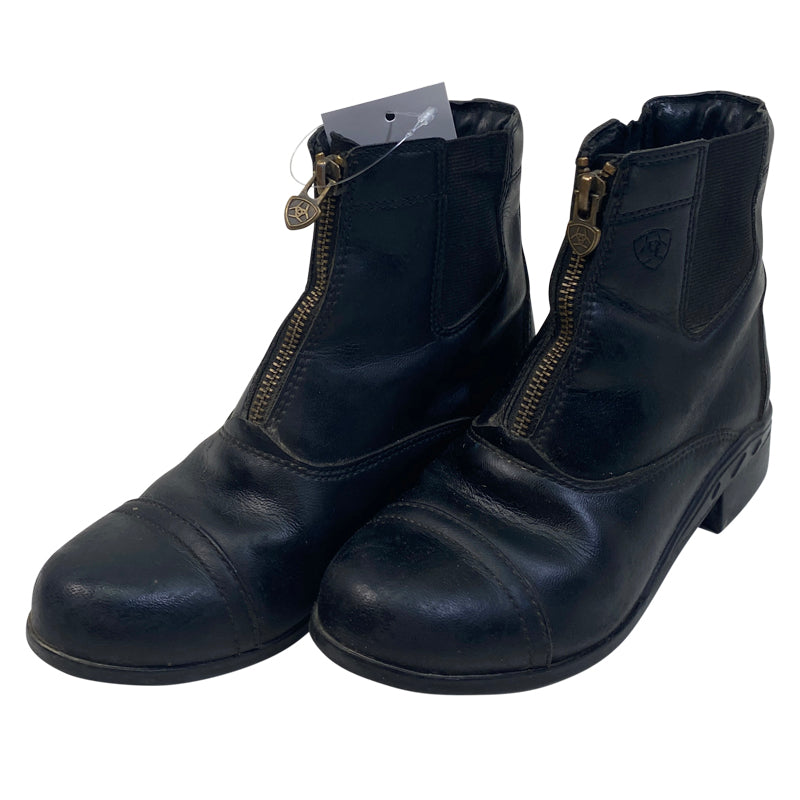 Front of Ariat Scout Zip Paddock Boots in Black
