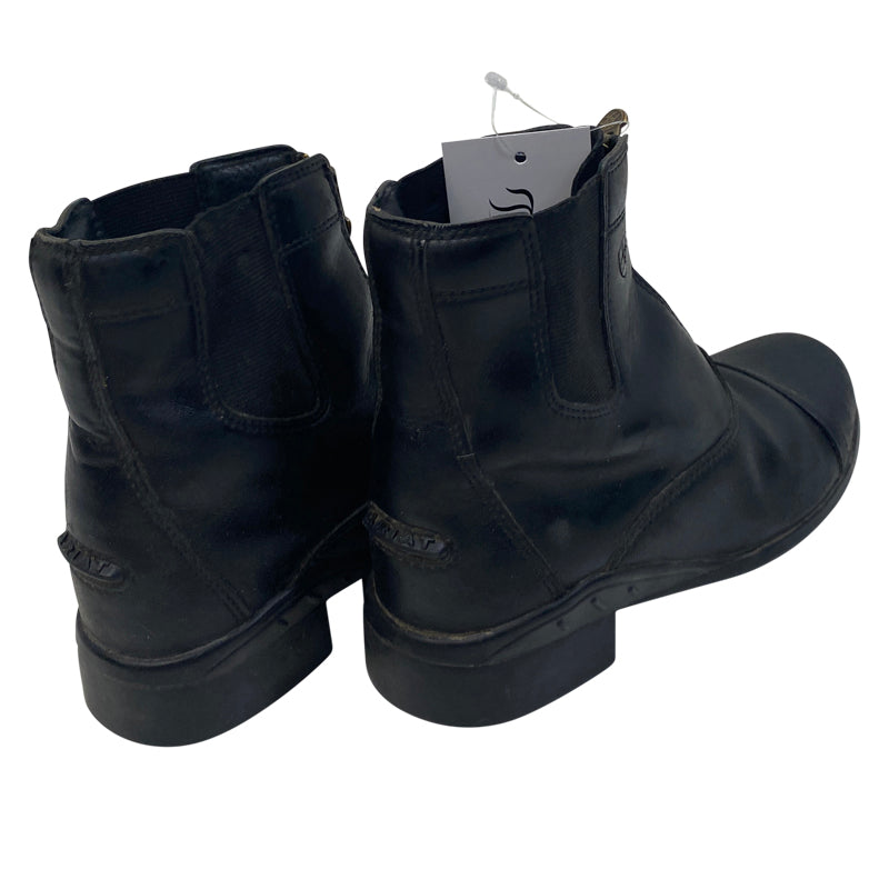 Back of Ariat Scout Zip Paddock Boots in Black
