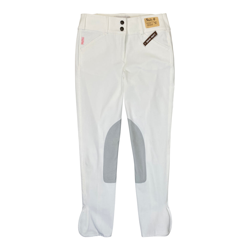 Front of Tailored Sportsman 'Trophy Hunter' Breeches in White - Women's 26L
