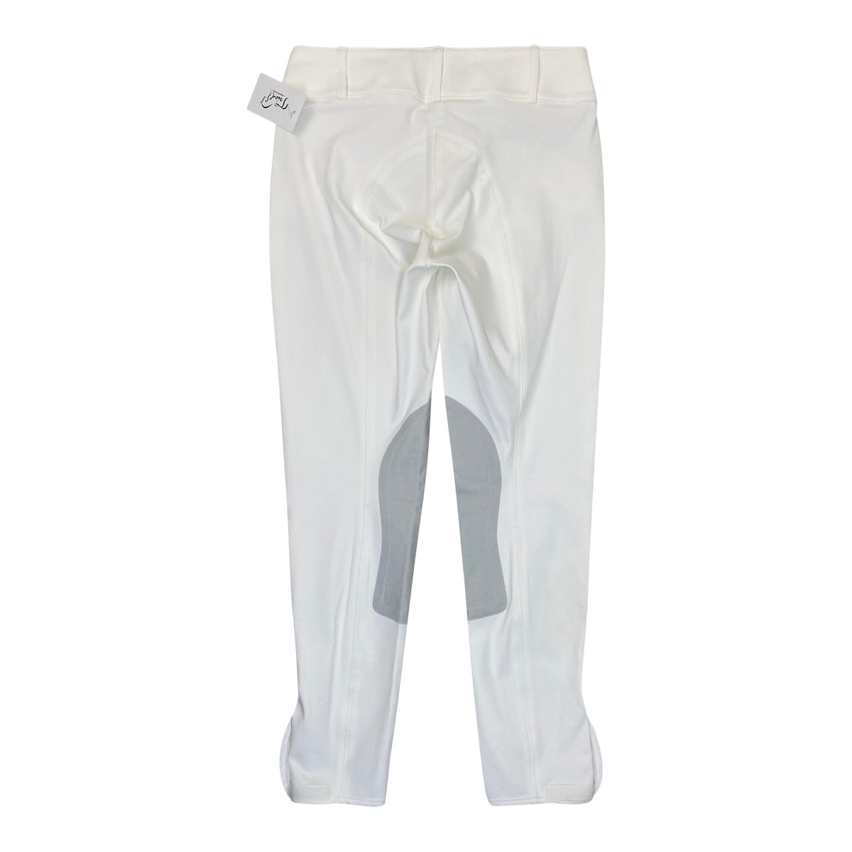 Back of Tailored Sportsman 'Trophy Hunter' Breeches in White - Women's 26L