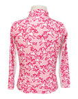 Belle & Bow Equestrian Kids Long Sleeve Sun Shirt in Pink Ponies