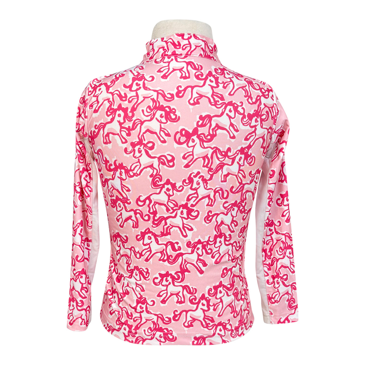 Belle &amp;amp; Bow Equestrian Kids Long Sleeve Sun Shirt in Pink Pony Club 