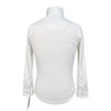Essex Classics Talent Yarn Kids Long Sleeve Show Shirt in White w/Flags & Stars