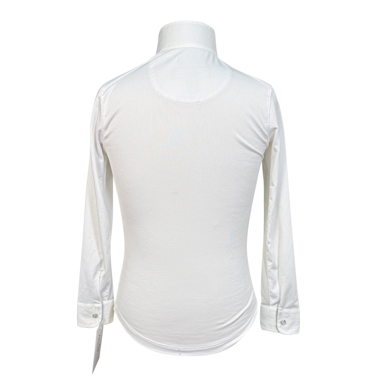 Essex Classics Talent Yarn Kids Long Sleeve Show Shirt in White w/Flags &amp; Stars