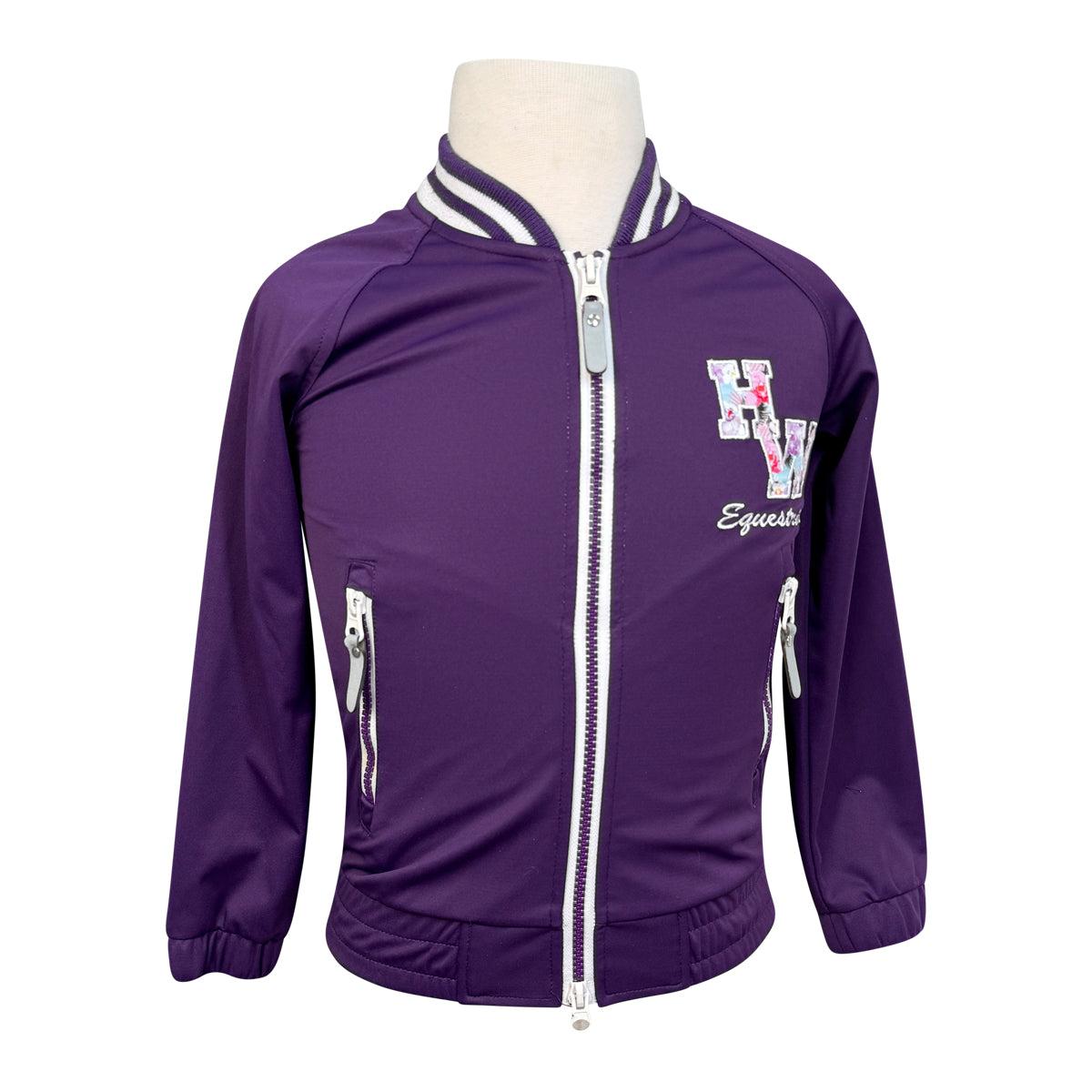 Horseware Bomber &#39;Varsity&#39; Jacket in Purple