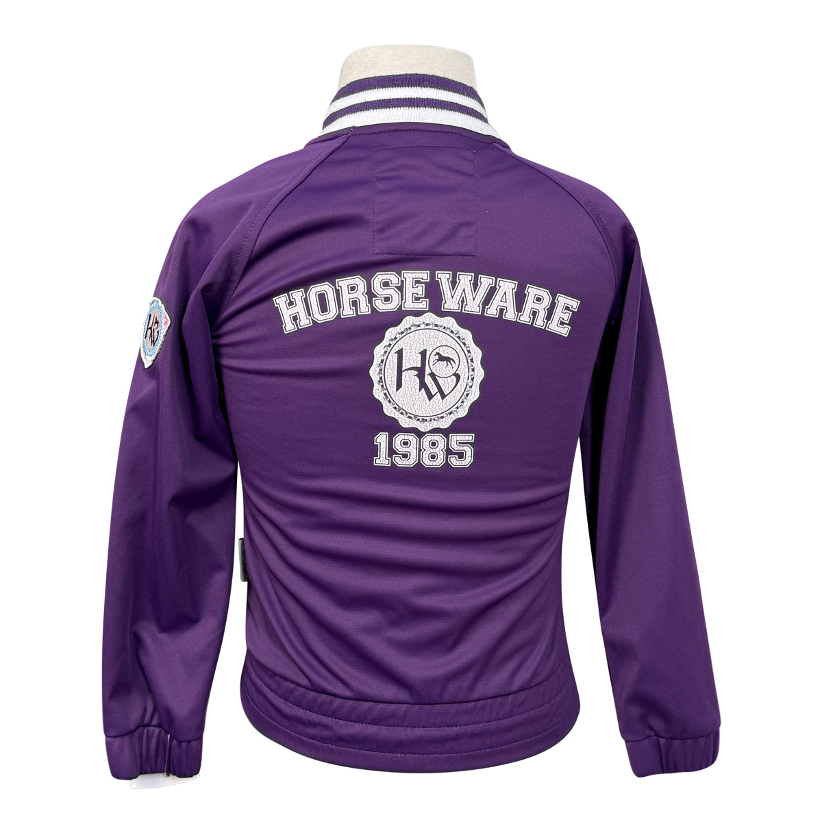 Horseware Bomber &#39;Varsity&#39; Jacket in Purple