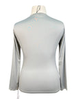 TKEQ 'Crest' Sustainable Long Sleeve Shirt in Silver/Purple