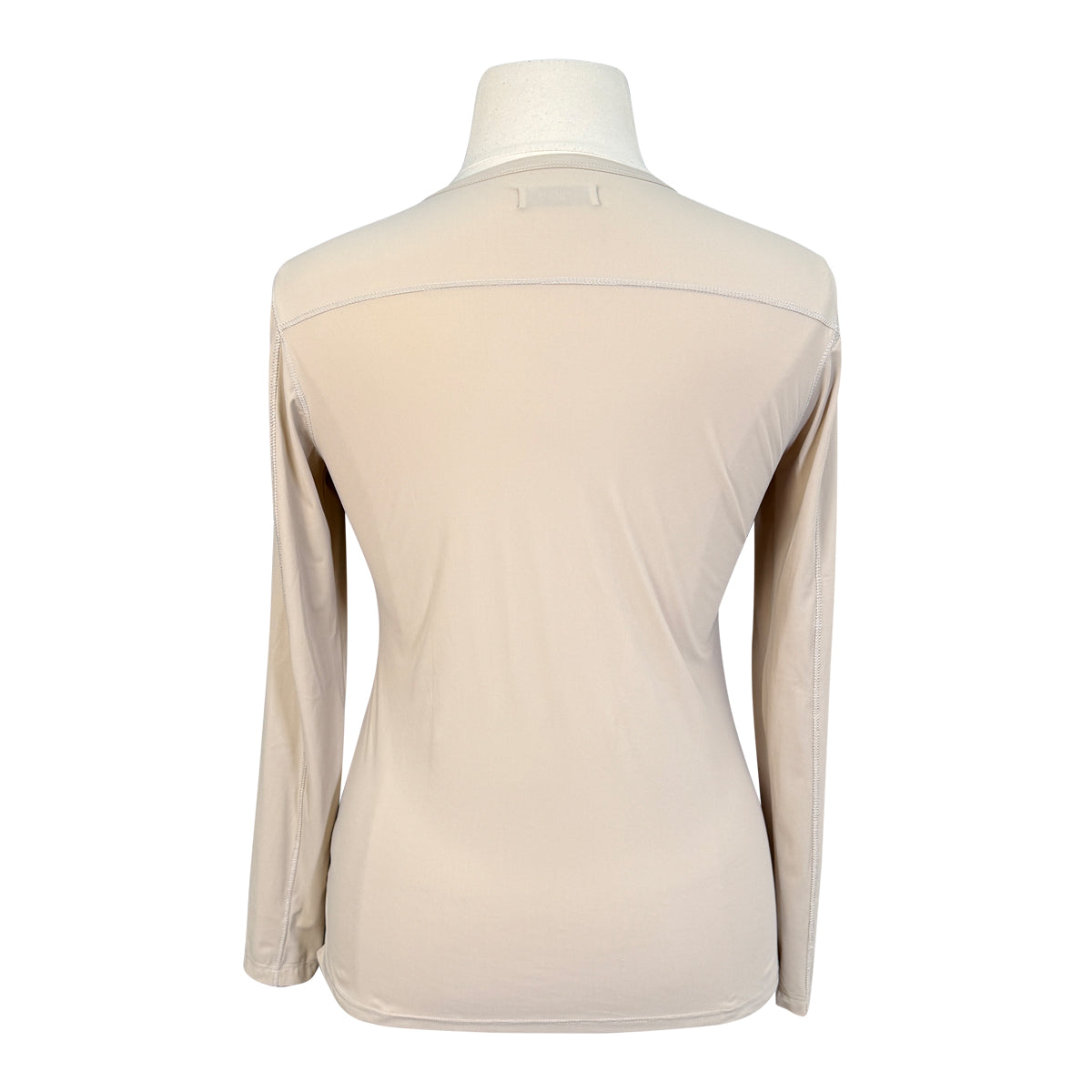 Callidae Long Sleeve Tech Crewneck Shirt in Tan
