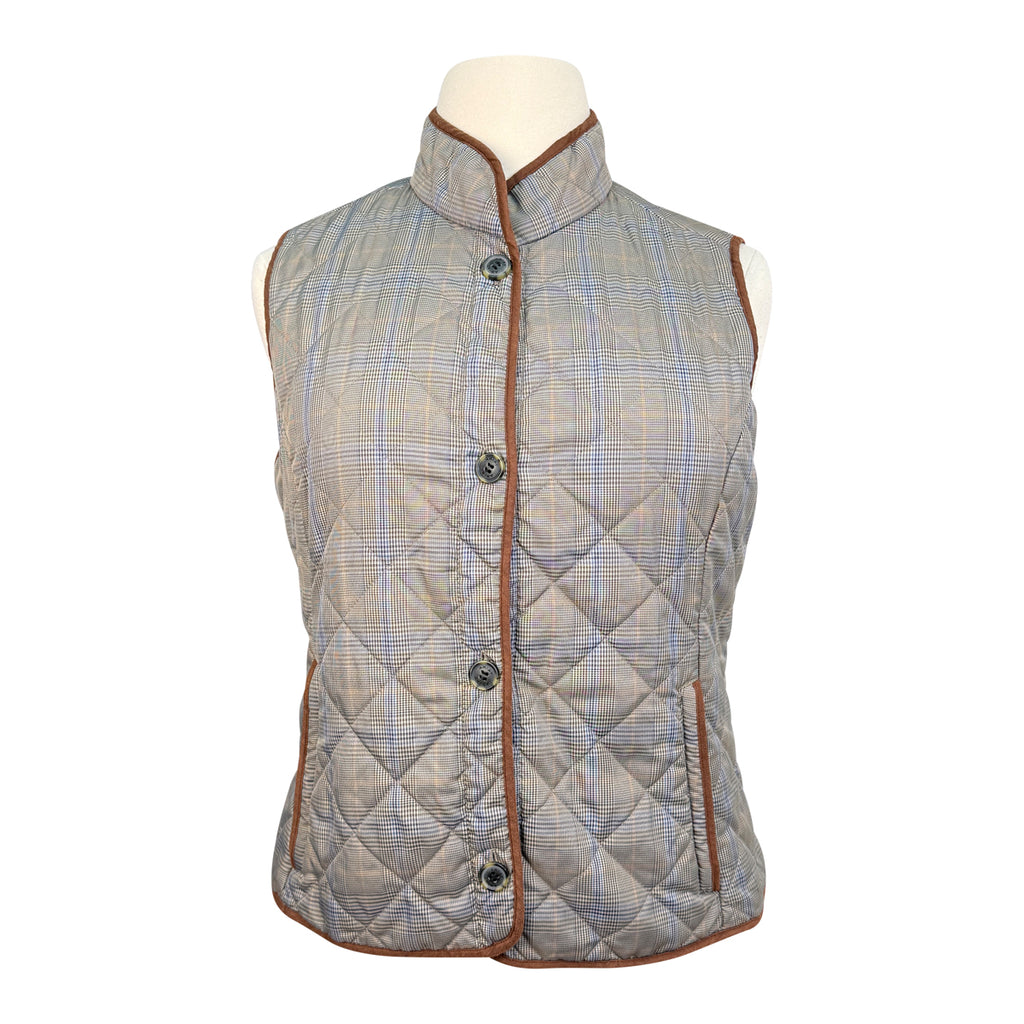 Ariat Quilted Vest in Grey/Plaid