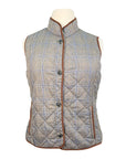 Ariat Quilted Vest in Grey/Plaid