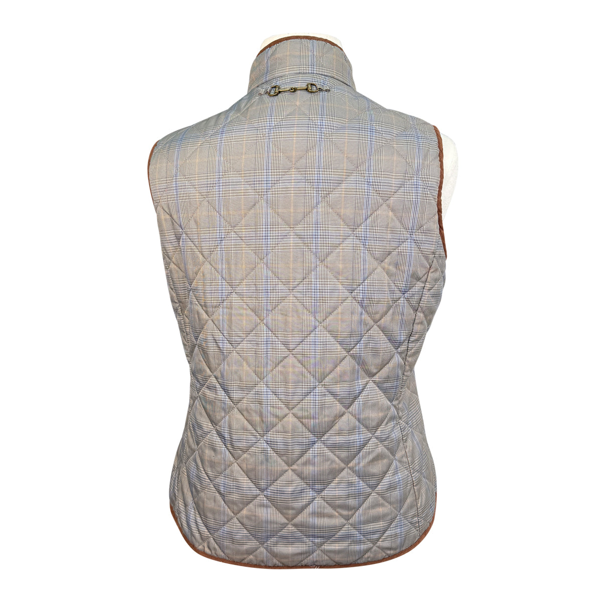 Ariat Quilted Vest in Grey/Plaid