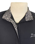 R.J. Classics 'Maddie' Show Shirt in Black w/ Floral Pattern