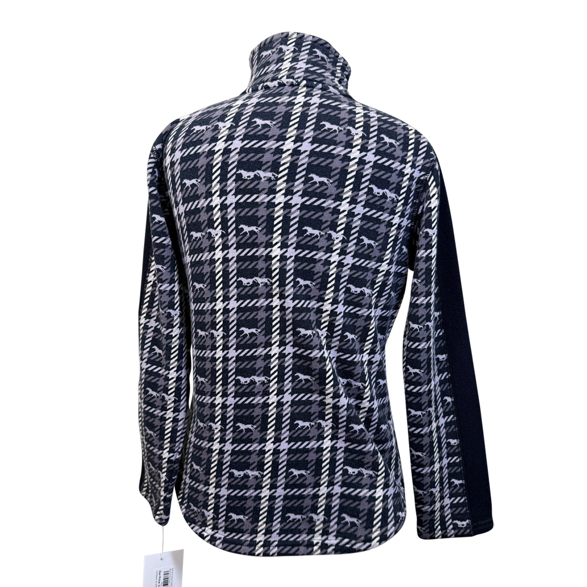 Kerrits Fleece Lined Long Sleeve Shirt in Black/Grey Plaid