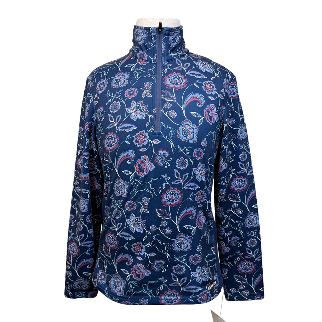Kerrits Long Sleeve Winter Shirt in Navy Botanical