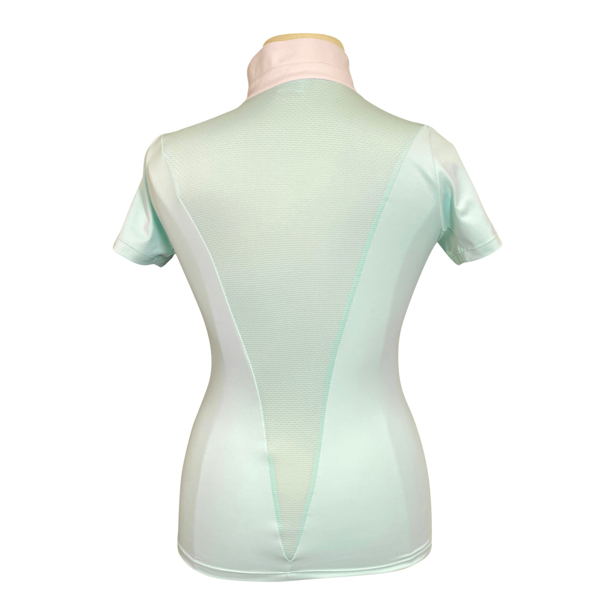 Back of Free Ride 'Devon' Short Sleeve Show Shirt in Mint - Women's Large