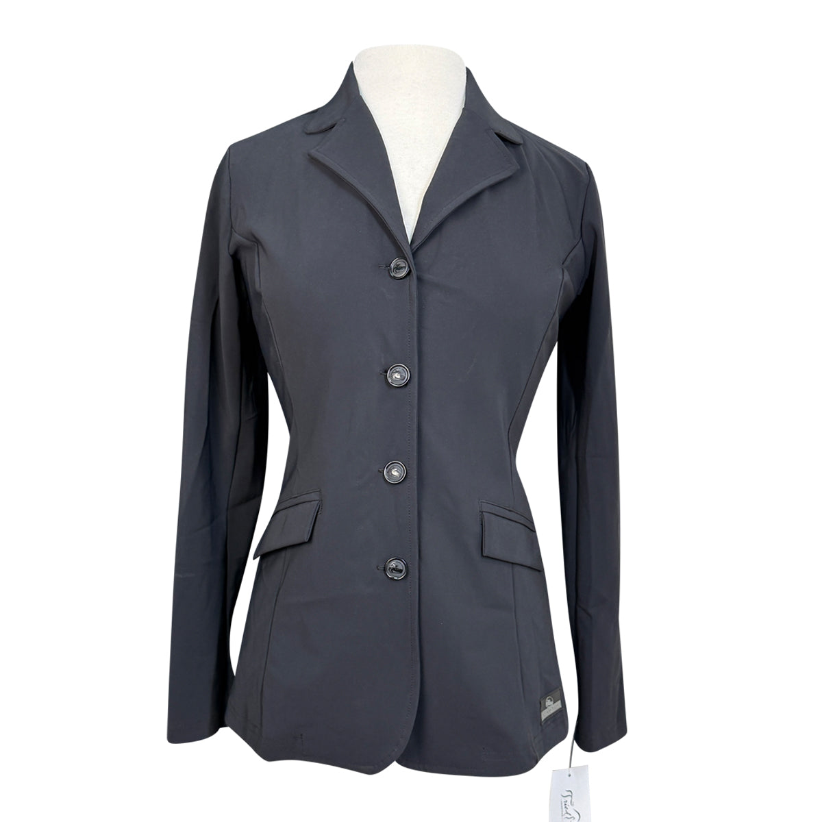 Grand Prix &#39;Madelyn&#39; Jersey Hunt Coat in Black