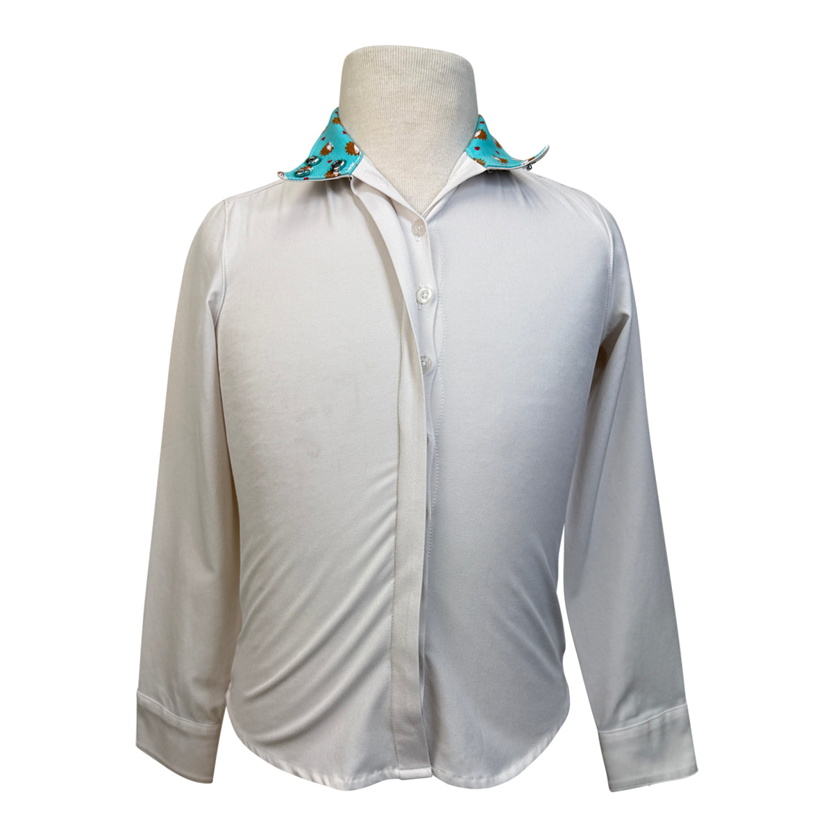 RJ Classics 'Cool Stretch Prestige' Show Shirt in White/Porcupine Love