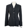 Ariat Pro Series Show Jacket in Black/White Trim - Women's 8R