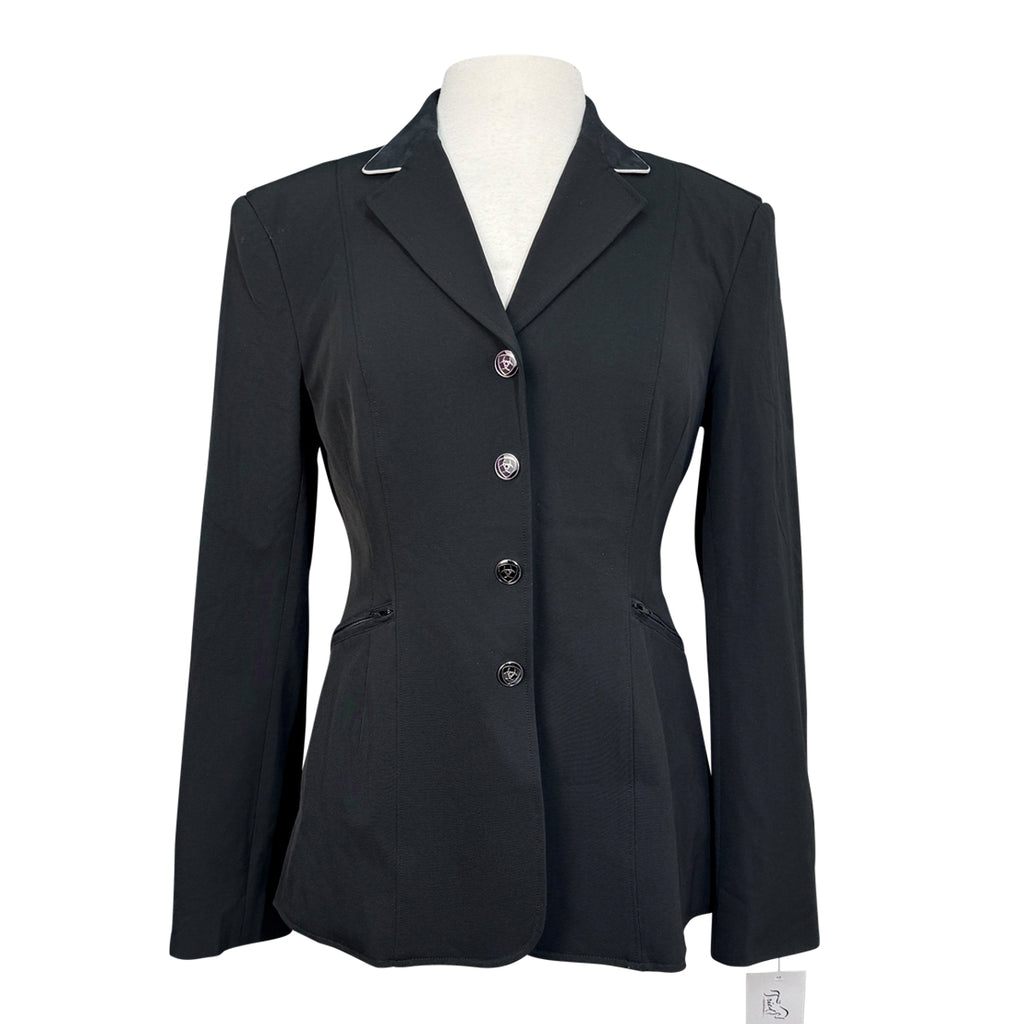 Ariat Pro Series Show Jacket in Black/White Trim - Women's 8R