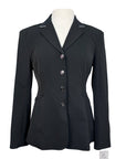 Ariat Pro Series Show Jacket in Black/White Trim - Women's 8R