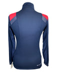 Ariat TEK Heat Series Long Sleeve Shirt in Navy/Red - Women's Small
