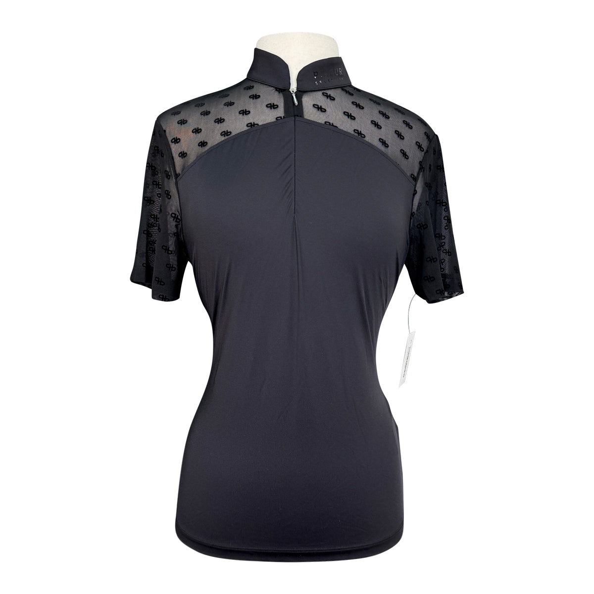 Pikeur Mesh Short Sleeve Shirt in Black 