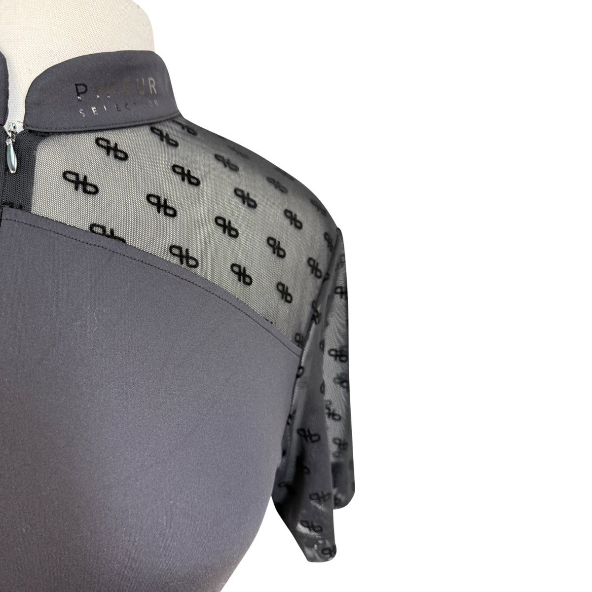 Pikeur Mesh Short Sleeve Shirt in Black 