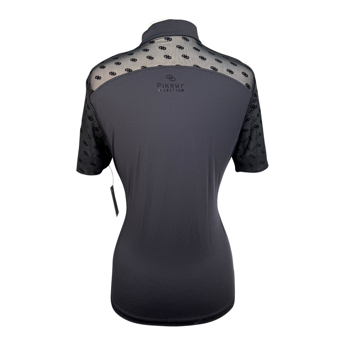 Pikeur Mesh Short Sleeve Shirt in Black 