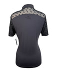 Pikeur Mesh Short Sleeve Shirt in Black 
