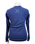 Levade 'Eventing' Vintage Varsity Sweatshirt in Navy