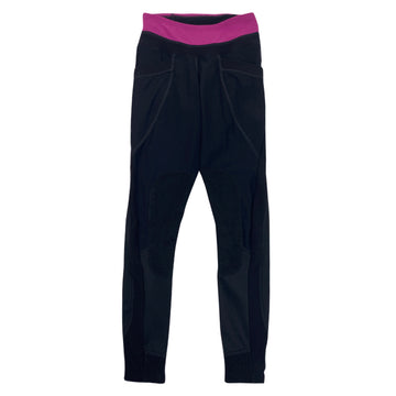 Irideon 'Synergy' Riding Tights  in Black/Fuchsia