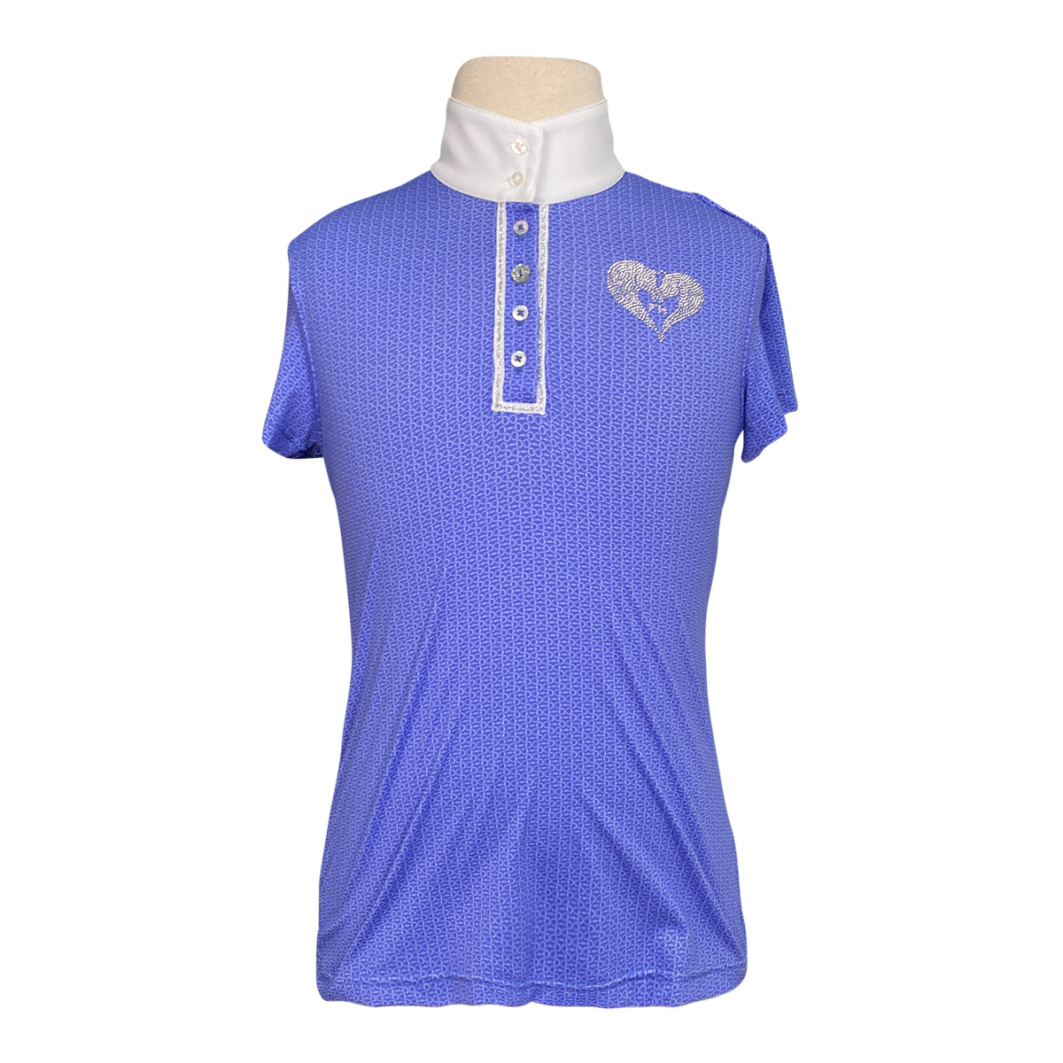 For Horses 'Molly' Show Shirt in Violet Blue Bits