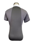 AA Platinum 'Davide' Men's Polo Shirt in Grey w/White Piping