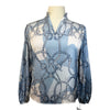 Rönner Relaxed Blouse in Light Blue Bridles