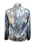Rönner Relaxed Blouse in Light Blue Bridles