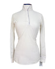 RJ Classics Prestige Show Shirt in White/Crabs - Women's Small