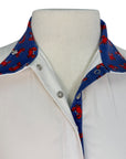 RJ Classics Prestige Show Shirt in White/Crabs - Women's Small