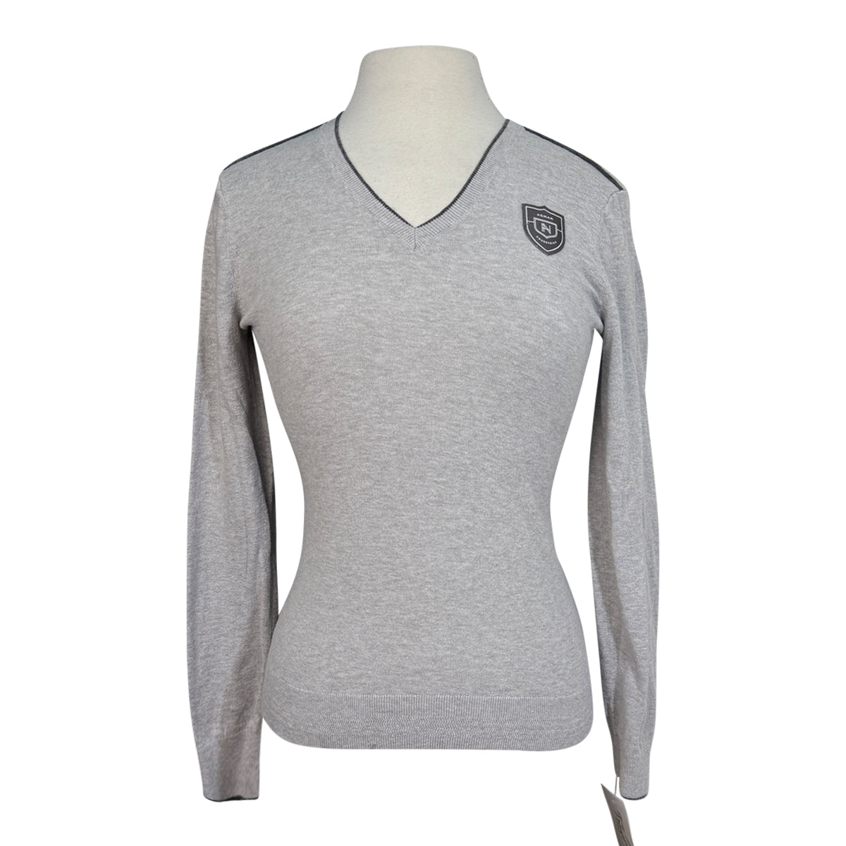 Asmar Equestrian Sweater in Light Grey