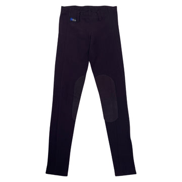 Irideon 'Cadence' Knee Patch Tights in Eggplant