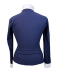 Vestrum 'Tarres' Long Sleeve Show Shirt in Navy/White Stripes