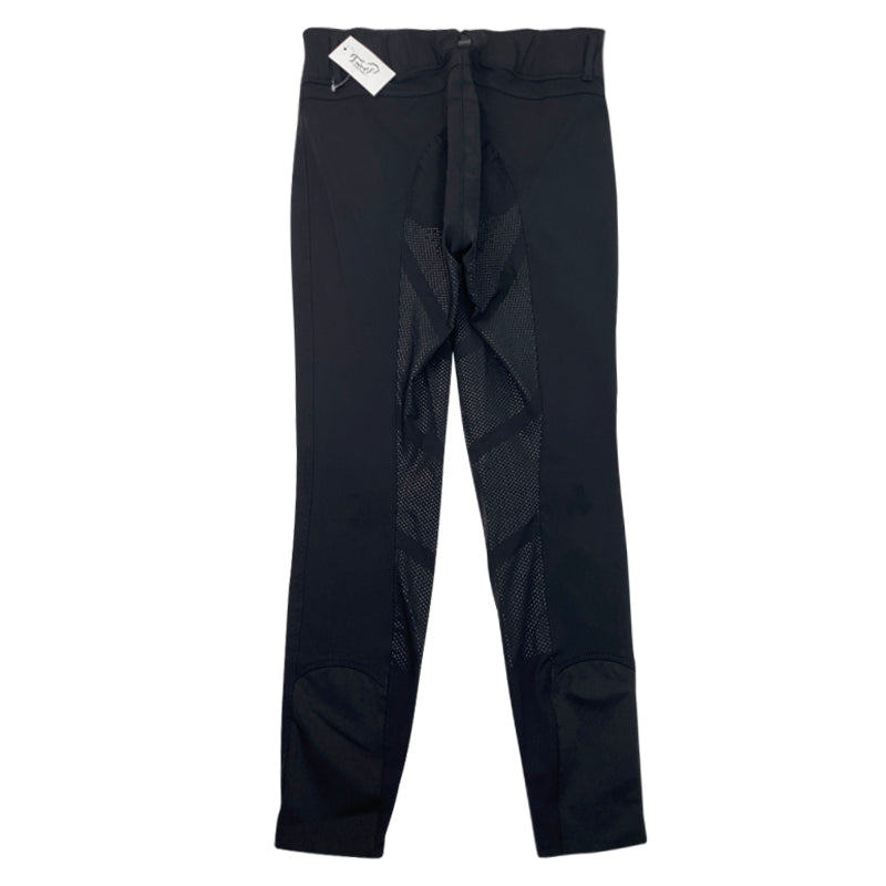 Back of B Vertigo 'Tiffany' Silicone Grip Breeches in Black