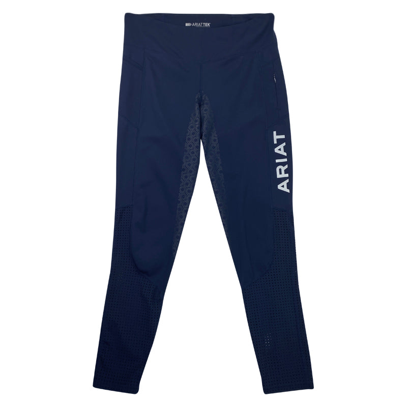 Front of Ariat 'EOS' Full Grip Tights in Navy - Women's Medium